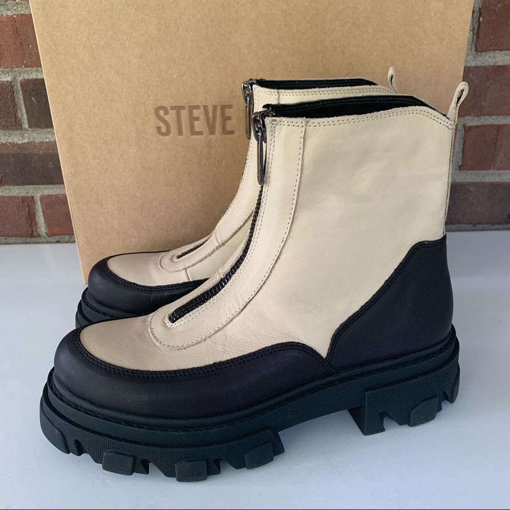 Steve Madden Women’s Jonesy Leather Fashion Zipper Ankle Boots Size US 11 M NEW - Picture 4 of 7